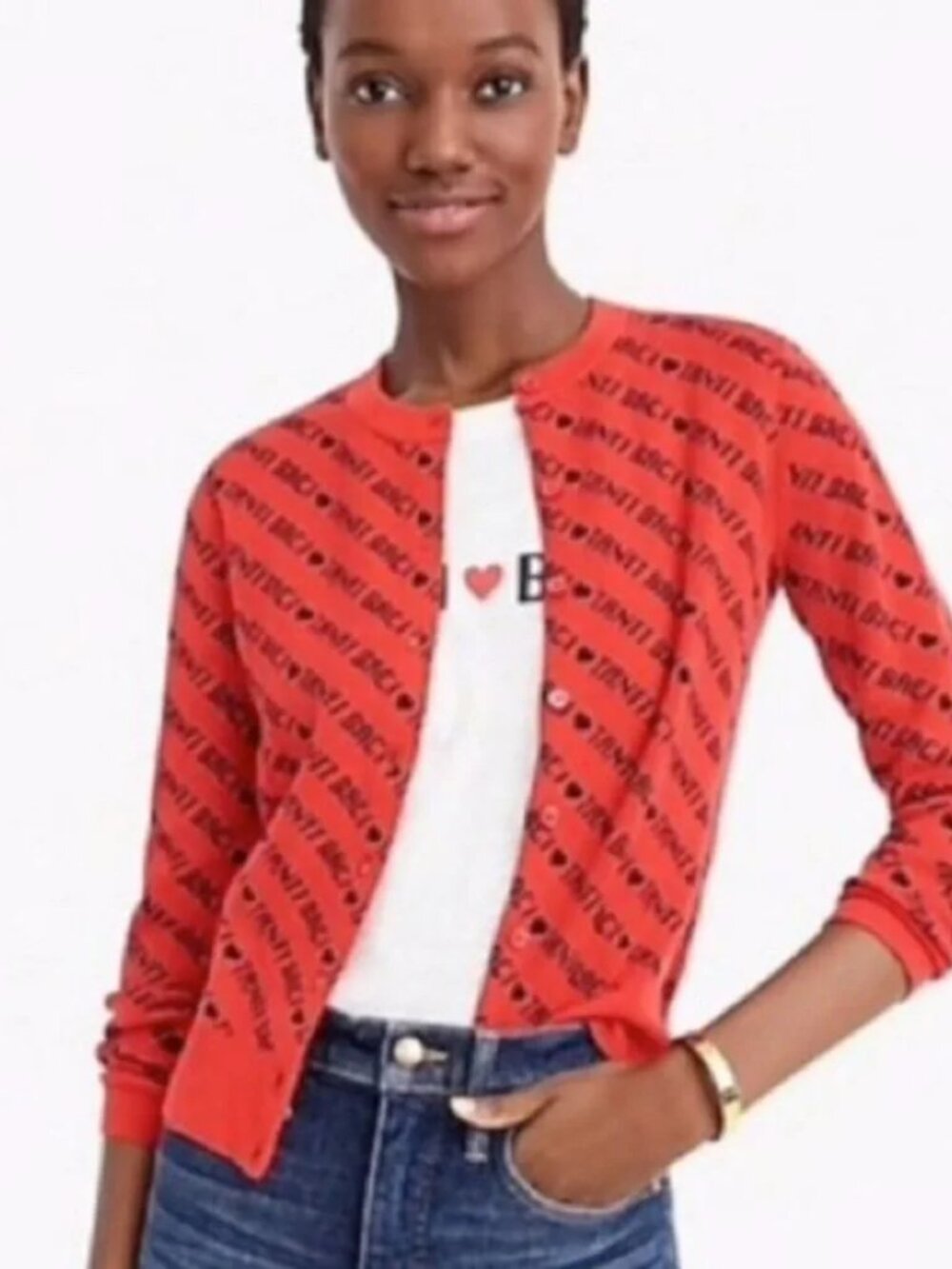 J.Crew Tanti Baci Cardigan, RED, Size XS, NWT